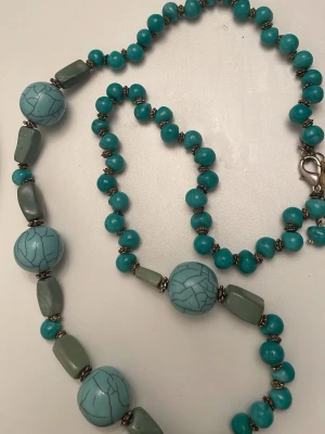 Turkos halsband - Jättefin turkos halsband 