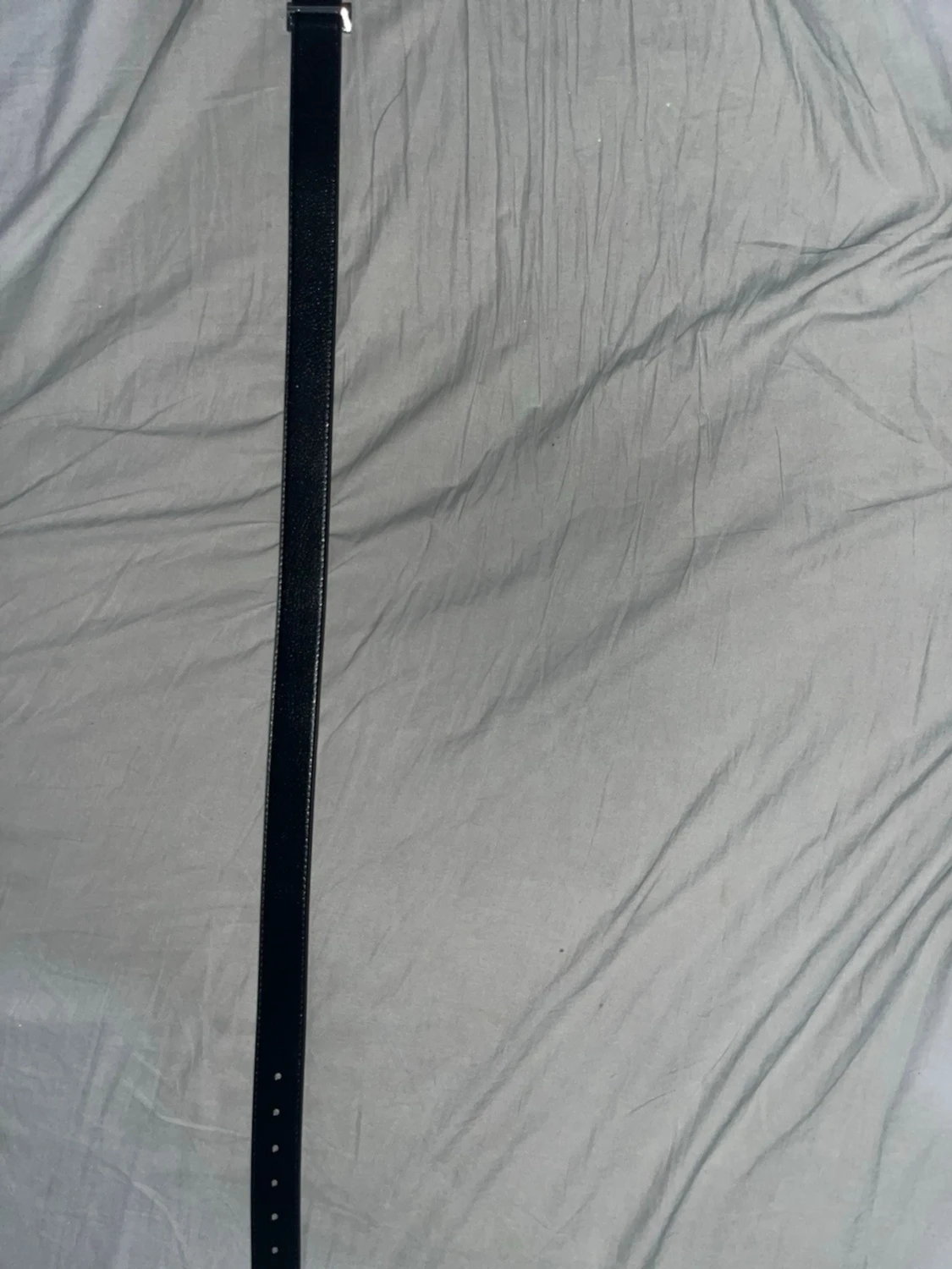 Svart hermm”s bälte med silver logga - 3