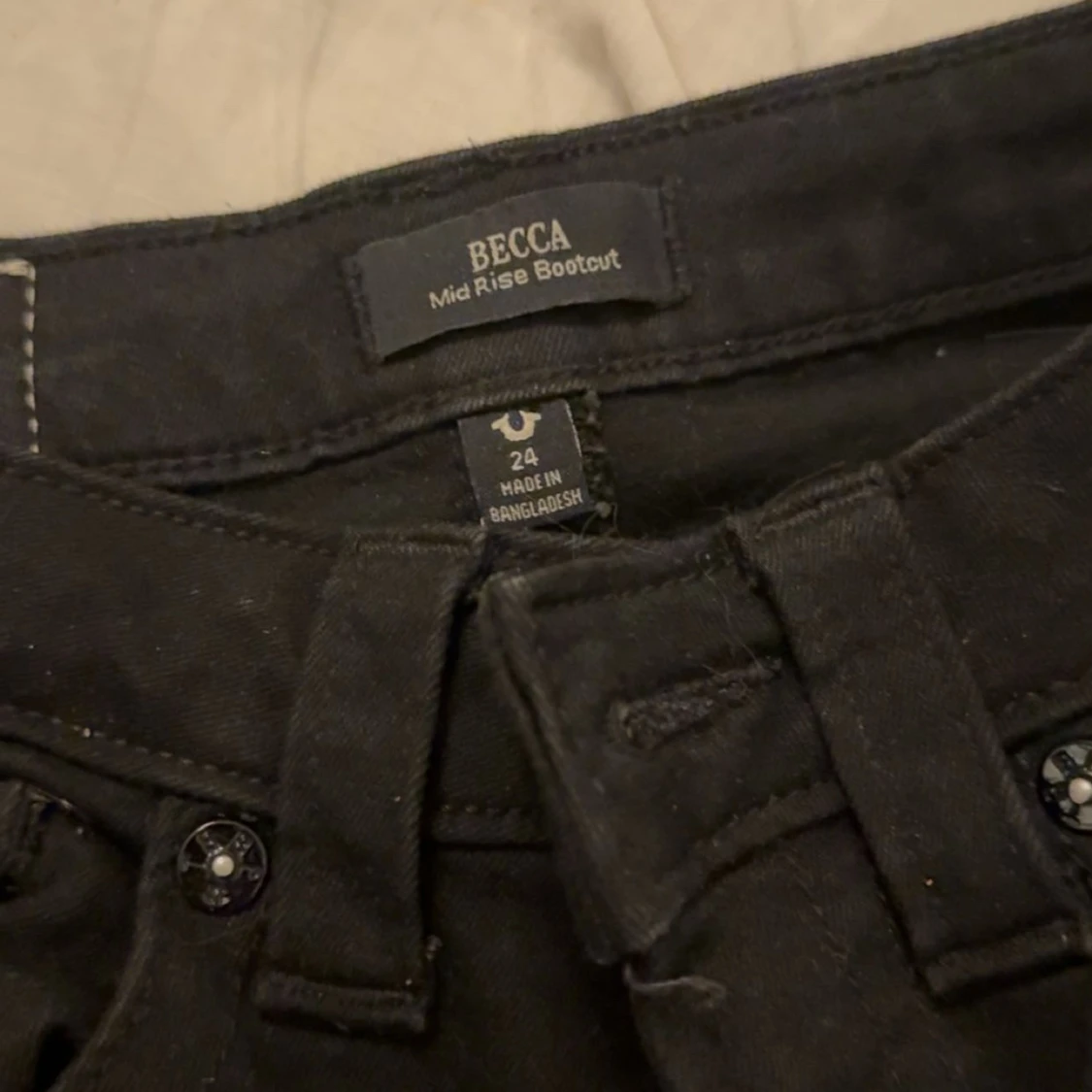 Svarta bootcut jeans True Religion - 2