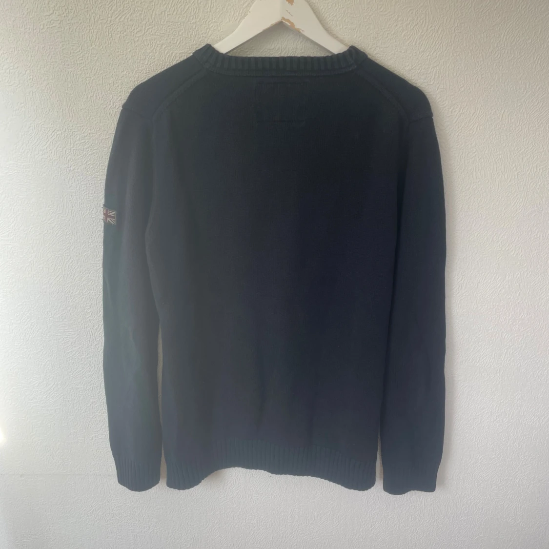 Mörkblå stickad tröja Morris L - 1