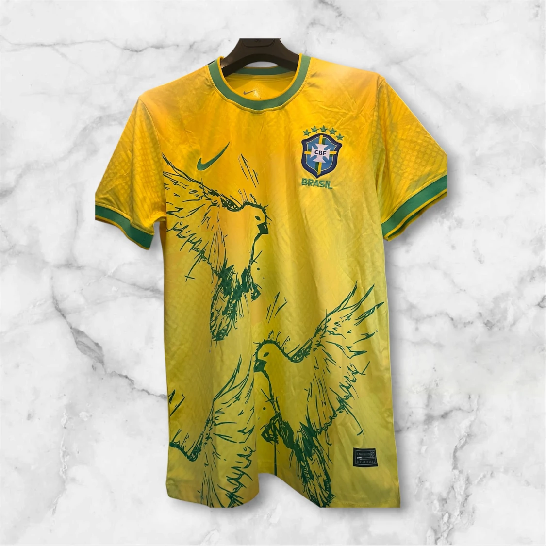 Brasilien Nike fotbollströja gul M - 4