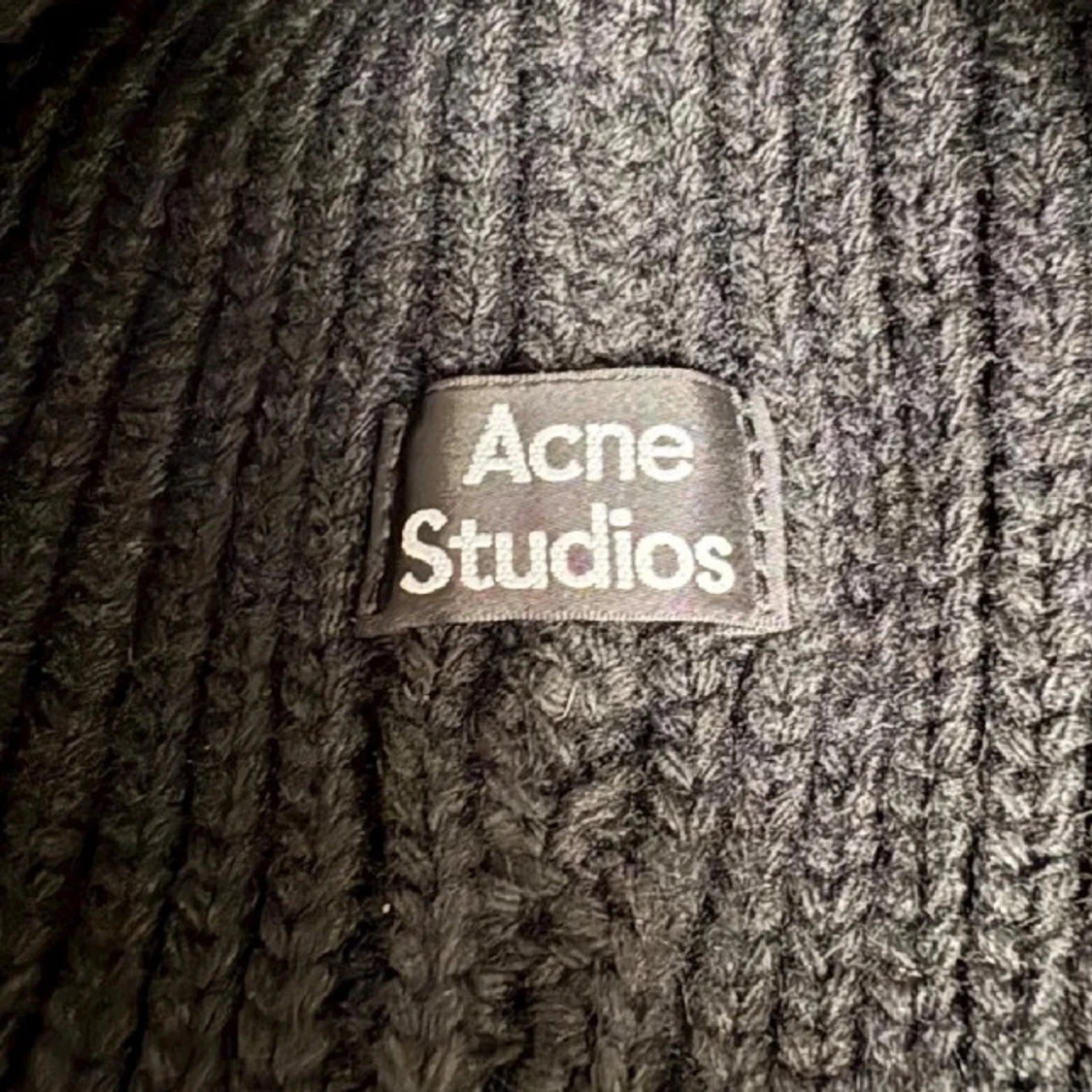 Svart ribbstickad mössa Acne Studios - 2
