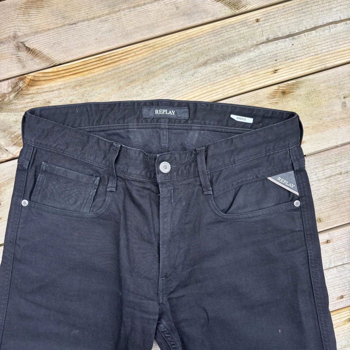Svarta Replay Anbass jeans - 3