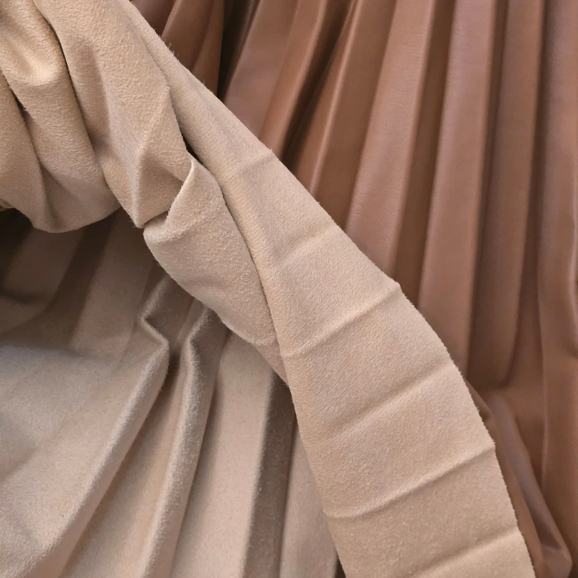 Mango Brun läderkjol i PU - 2