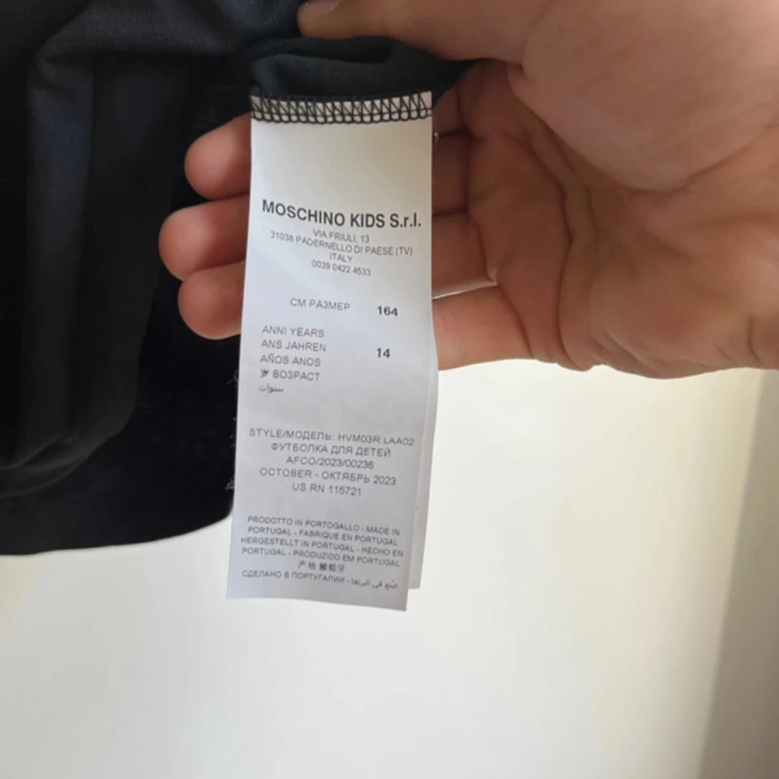 Svart Moschino t-shirt med björntryck - 3