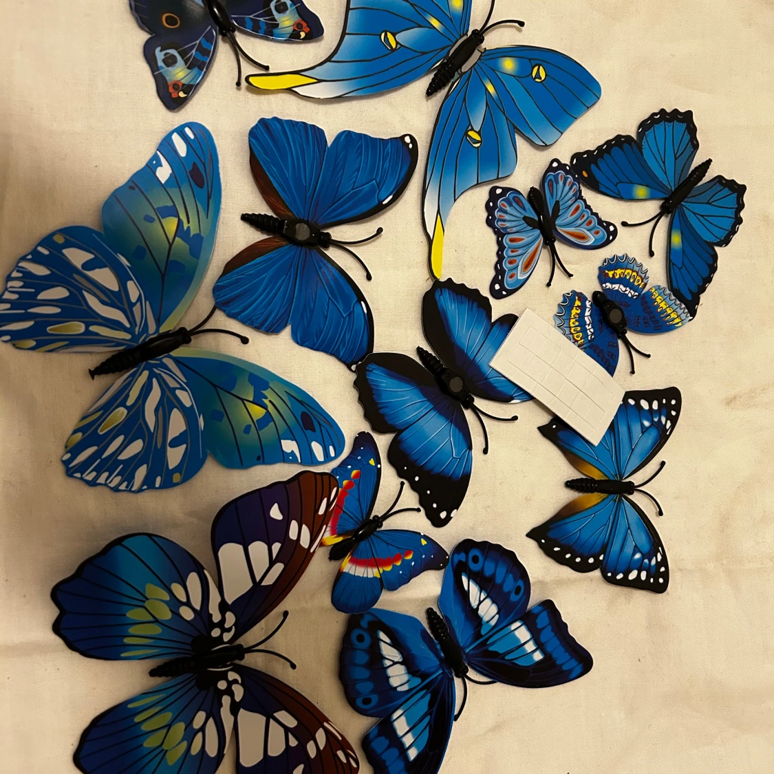Färgglada 3D fjärilsmagneter för väggdekoration - 2
