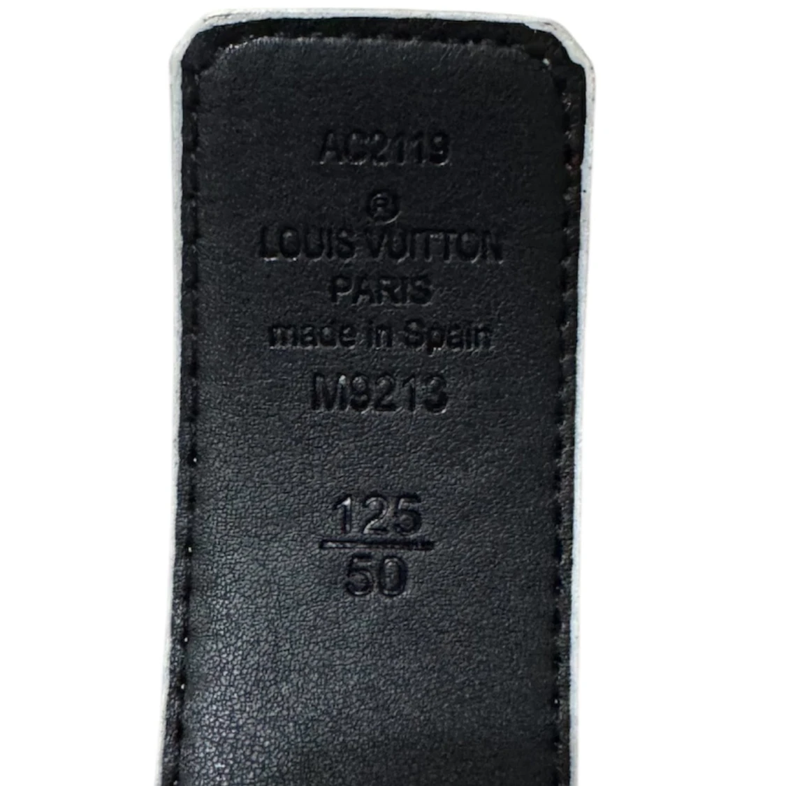 Louis Vuitton rutig skinnbälte - 2