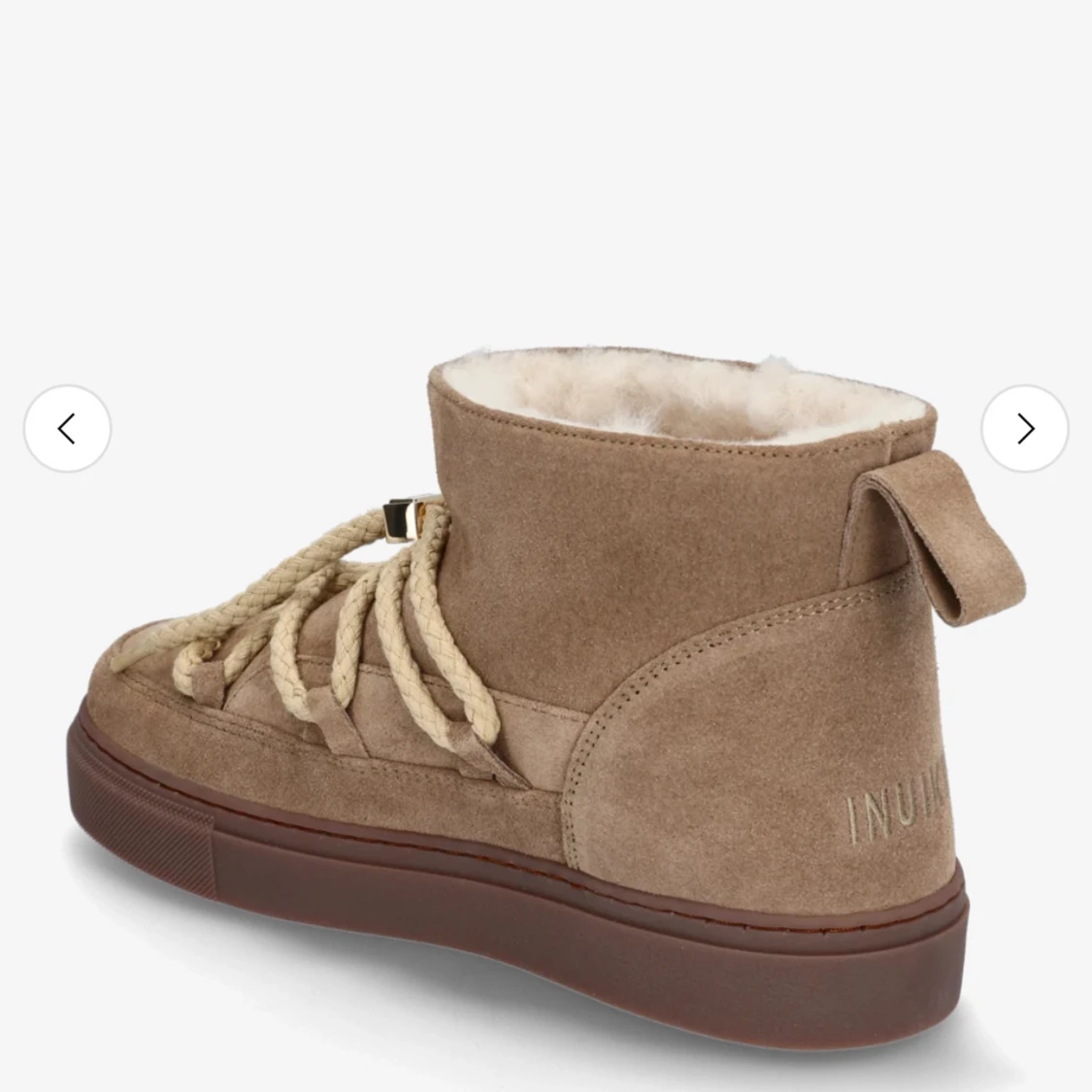 Beige Inuikii boots med snörning - 1