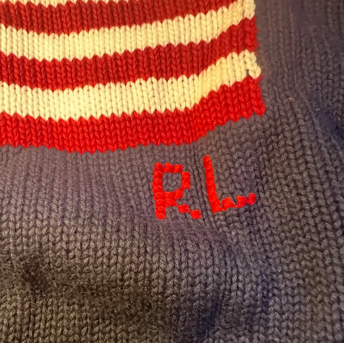 Mörkblå stickad tröja Polo Ralph Lauren - 3