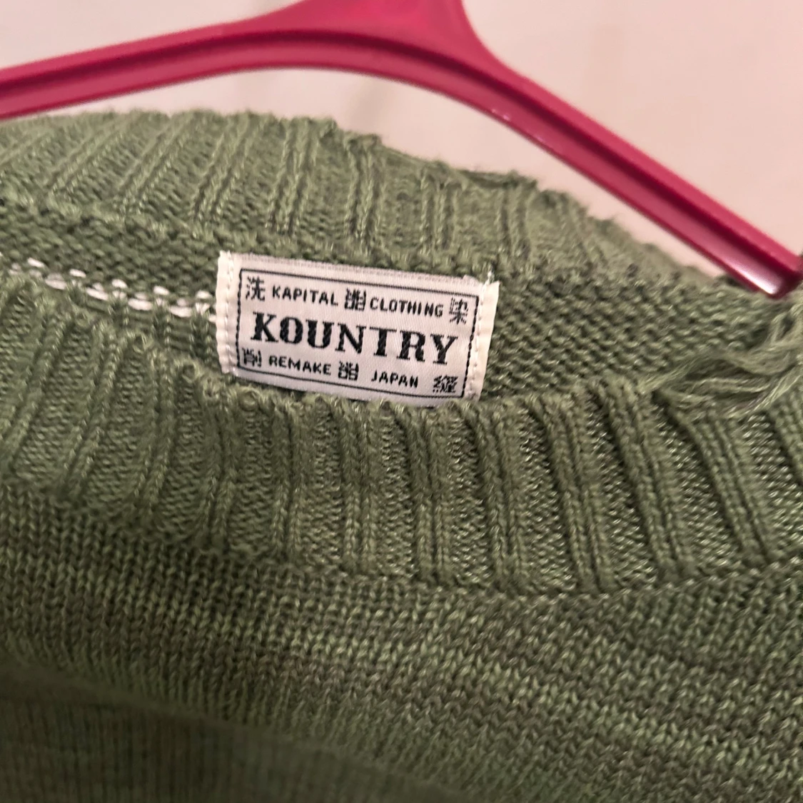 Grön stickad tröja från Kapital - 4