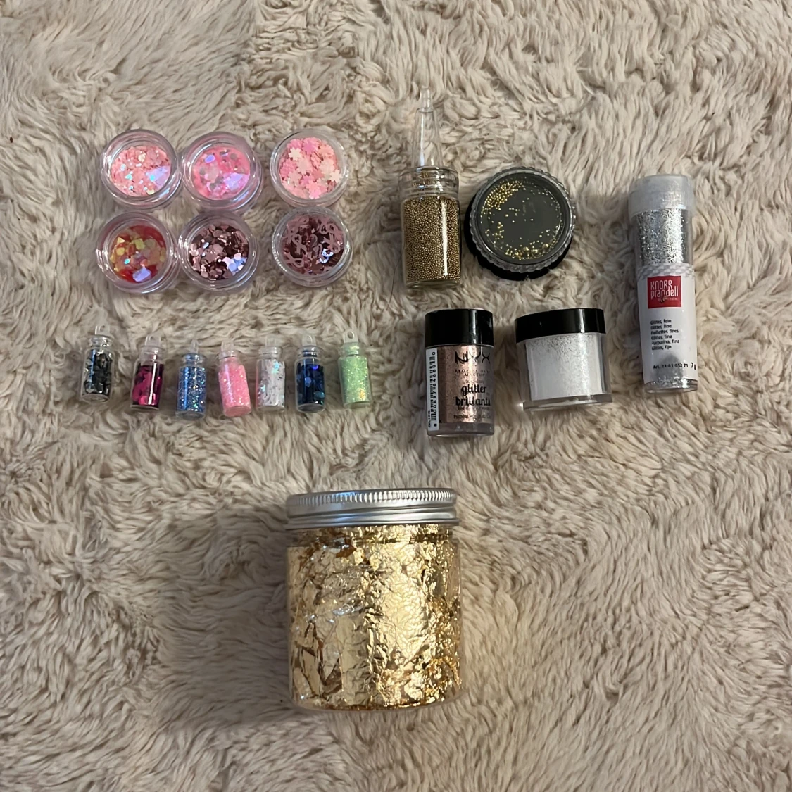 Stort kit med glitter och paljetter