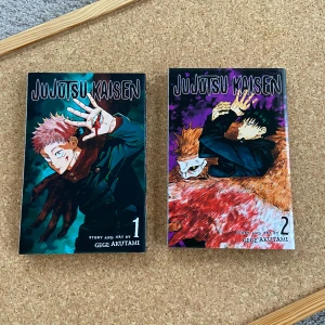 Jujutsu Kaisen Volym 1 & 2 - De första två böckerna i manga serien Jujutsu Kaisen