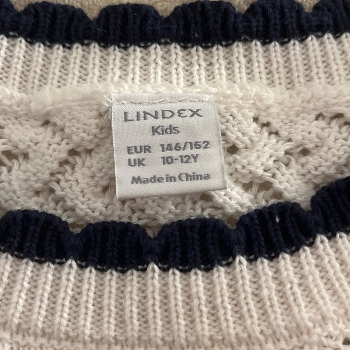 Vit stickad topp från Lindex❤️ - 92