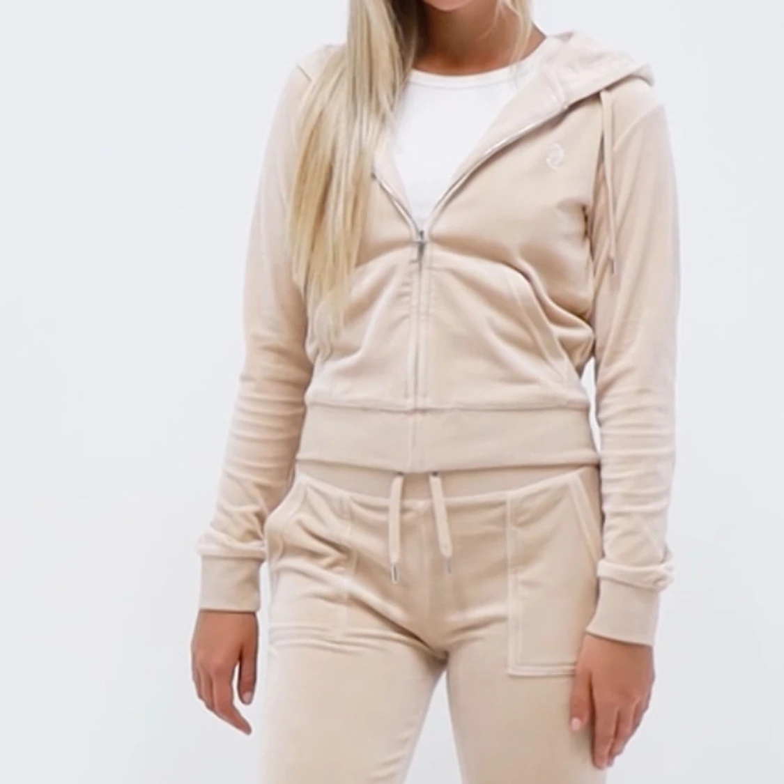 Beige hoodie från Juicy Couture
