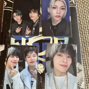 Stray Kids HOP photocards - Säljer eller byter dessa kort från Stray Kids Hiptape. Changbin/Hyunjin och Felix på översta raden första bilden är från SKZ HOP Limited Ver. Nedre raden Seungmin/IN och IN är SKZ HOP Ver. De två sista är BDN POBs. VILL BYTA MOT HAN ELLER LEE KNOW