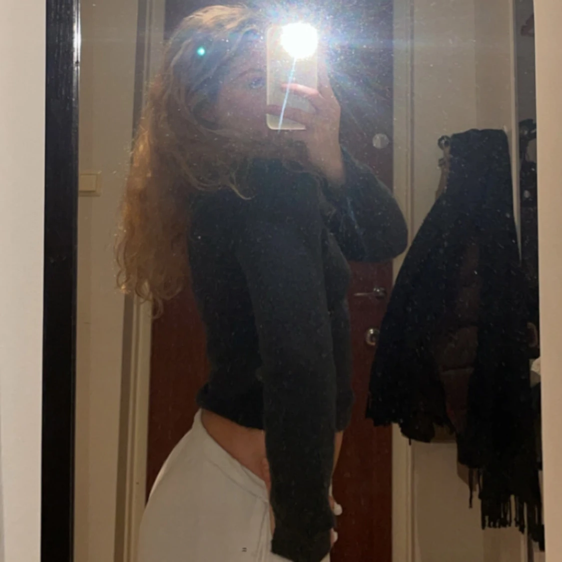 Grå stickad tröja - 91