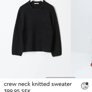 Svart stickad tröja - Svart stickad tröja från Gina tricot 