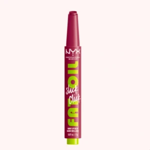 NYX Fat Oil Lip Balm i nyansen Going Viral - NYX Fat Oil Lip Balm i nyansen Going Viral är ett glansigt läppbalsam med en rik, rosa ton. Den har en praktisk klickmekanism och en smidig applikator för enkel användning. Perfekt för att ge läpparna en fyllig och glansig look. Endast testad en gång.