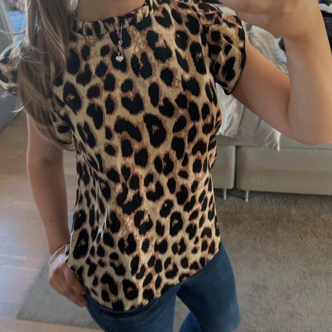 Leopardmönstrad topp - 1