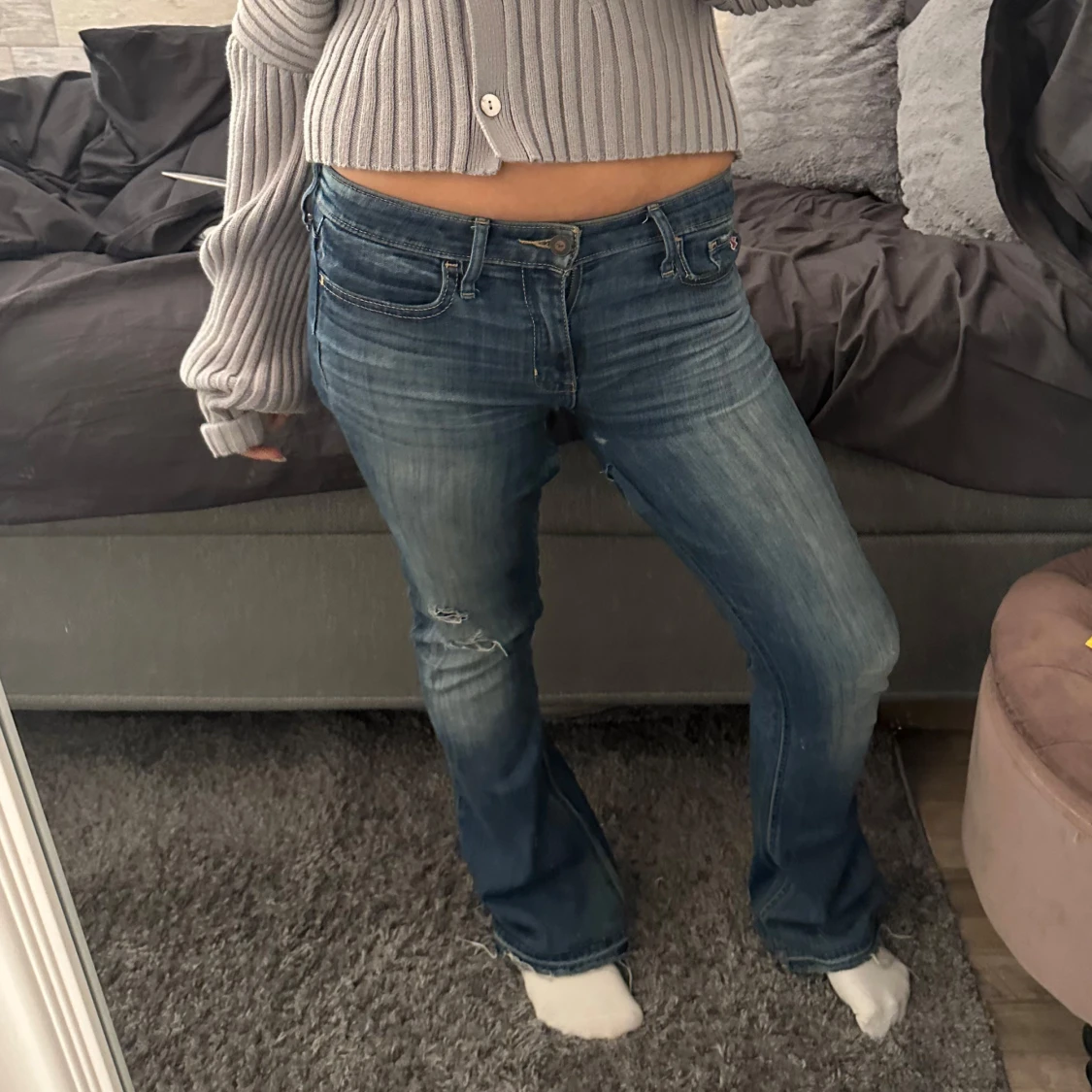 Lågmidjade jeans