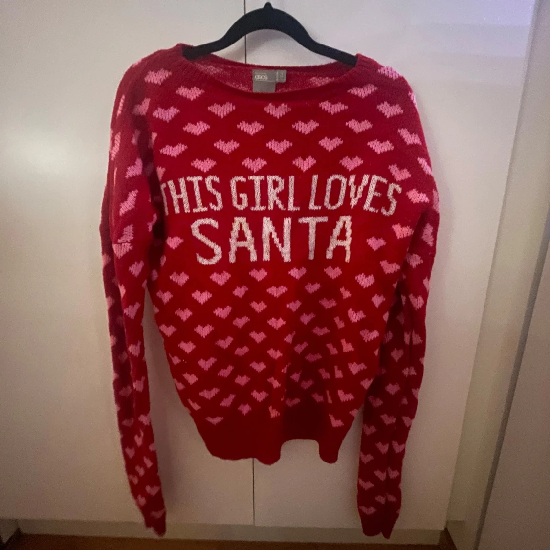 Röd stickad tröja från ASOS - 90