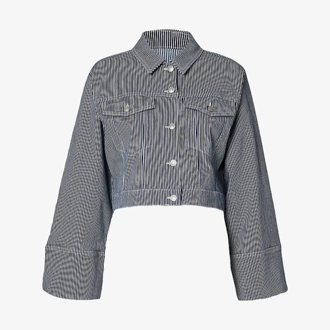 Randig croppad jacka från Selected Femme - 90