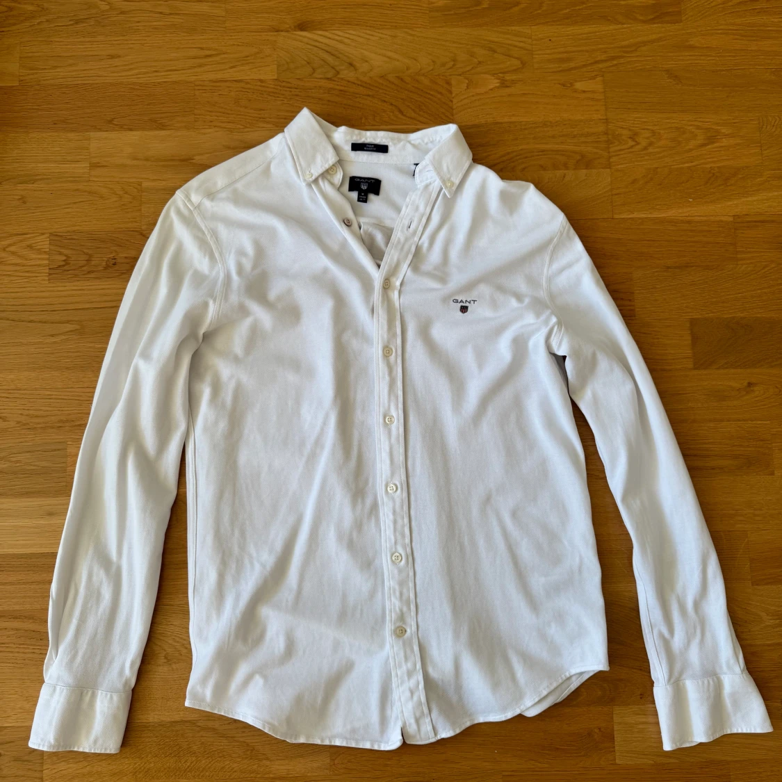 Gant vit långärmad piké / skjorta  - 91