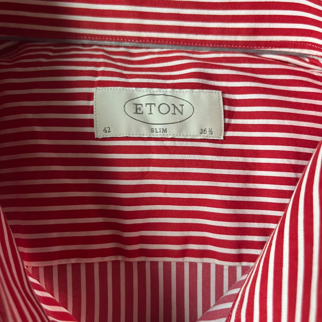 Röd- och vitrandig skjorta från Eton - 90