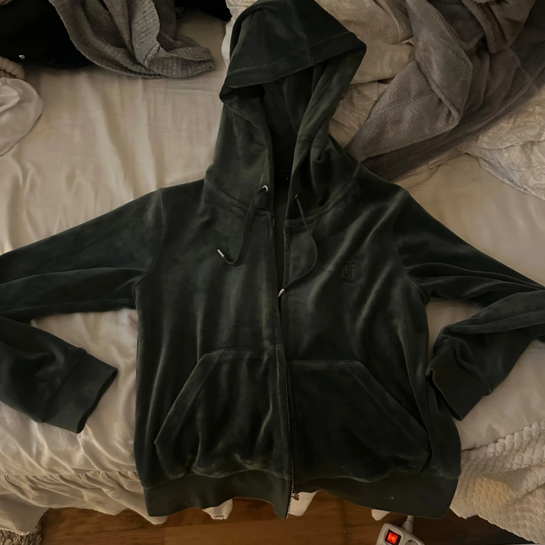 Grön hoodie från Juicy Couture