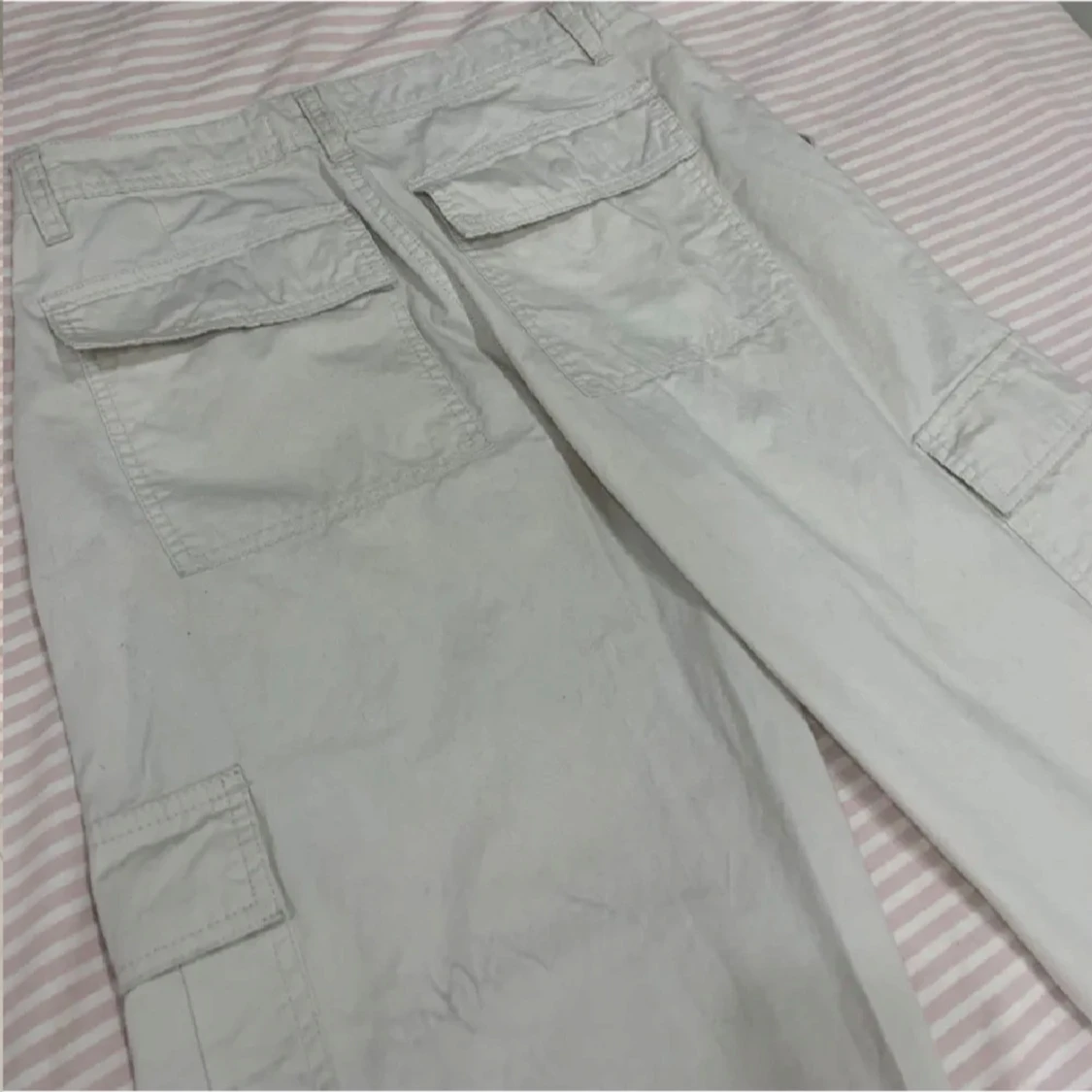 Beige Cargobyxor - 90