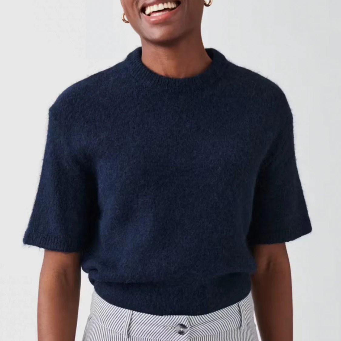 Stickad t-shirt - 90