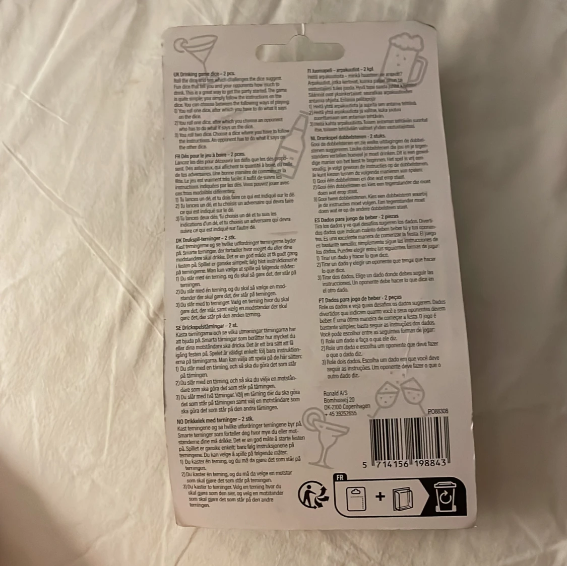 Tärningar dryckesspel - 90