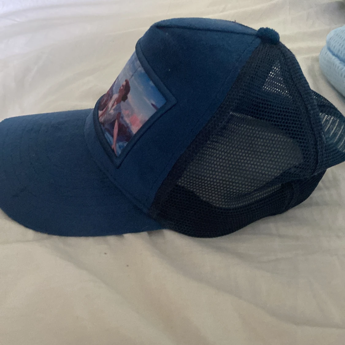 Monaco Deep Blue Velvet Cap - 90
