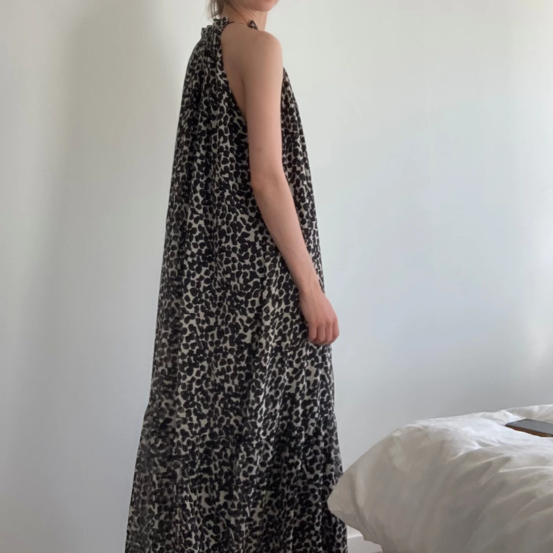 Långklänning leopardtryck - 90