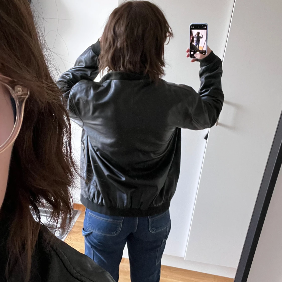 Skinnjacka / Läderjacka Äkta - 90