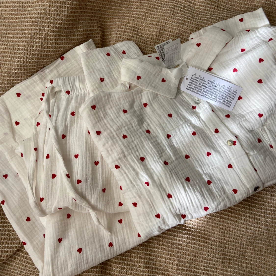 Pyjamas i 2 delar med hjärtan ❤️ - 91