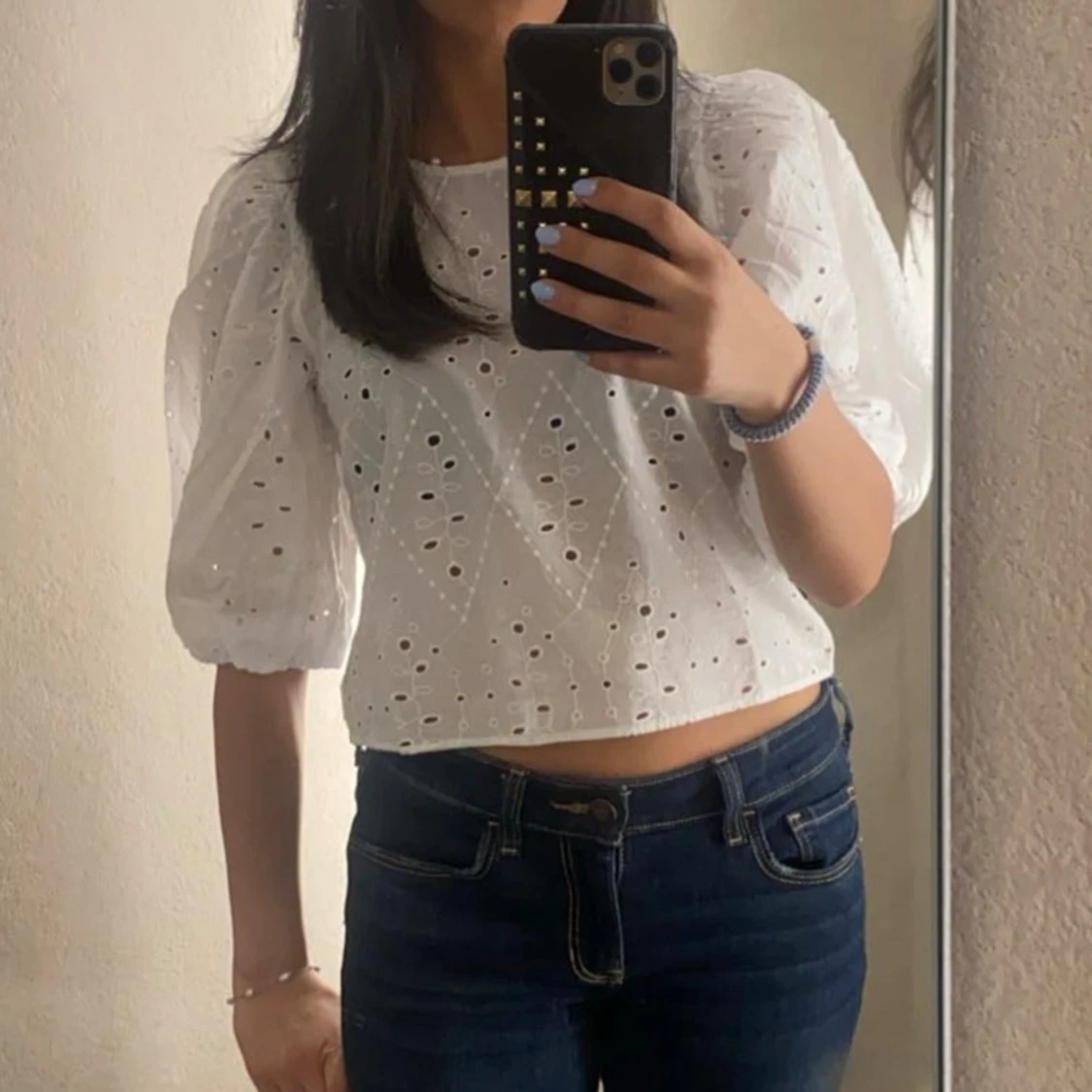 Topp med volangärm  - 1