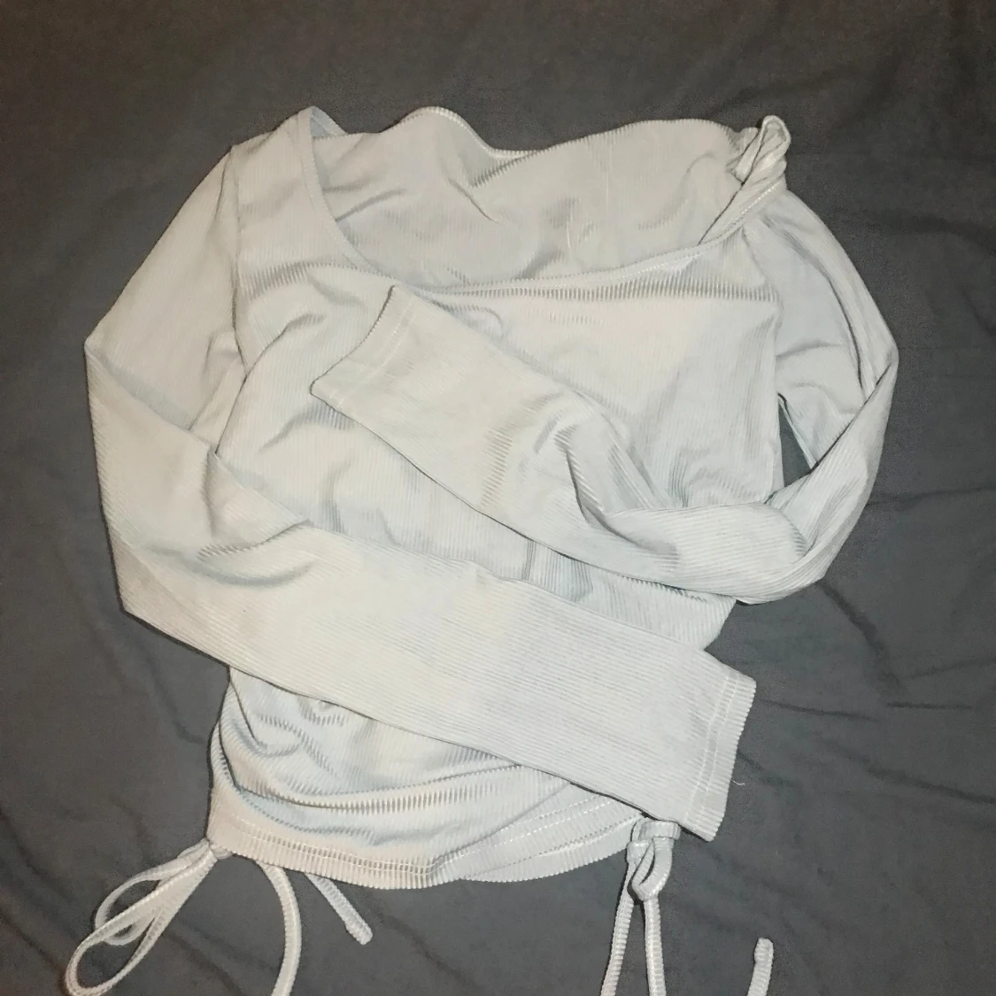 Baby Blå tröja med snören - 90