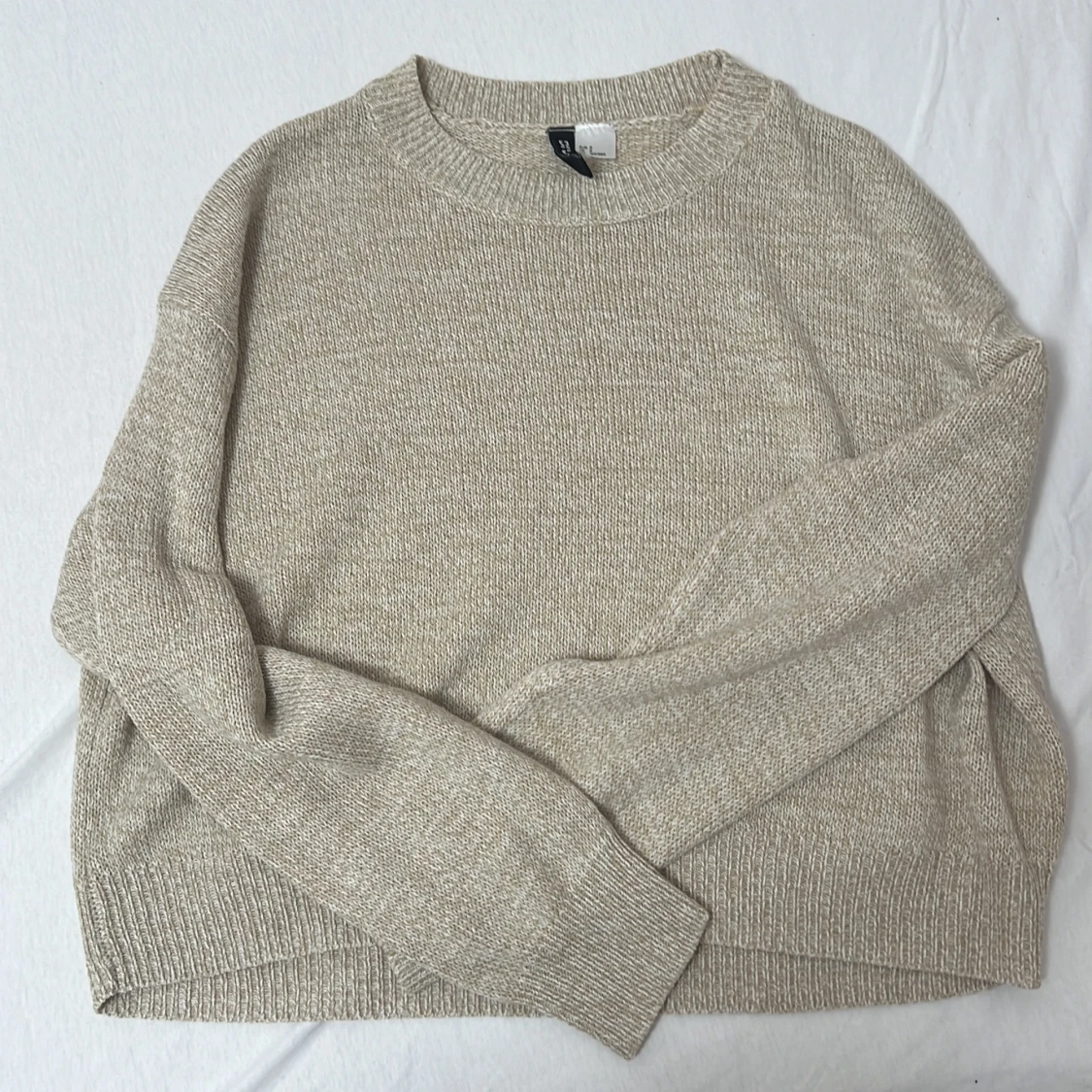 Beige stickad tröja från H&M Divided