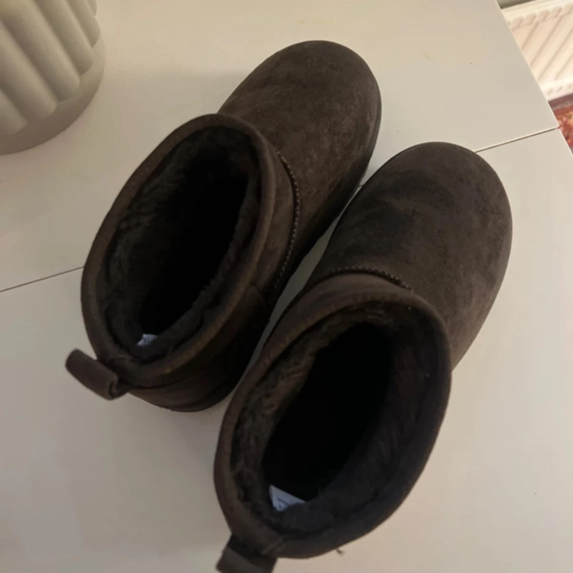 Bruna platå boots (använda en gång igår)  - 91