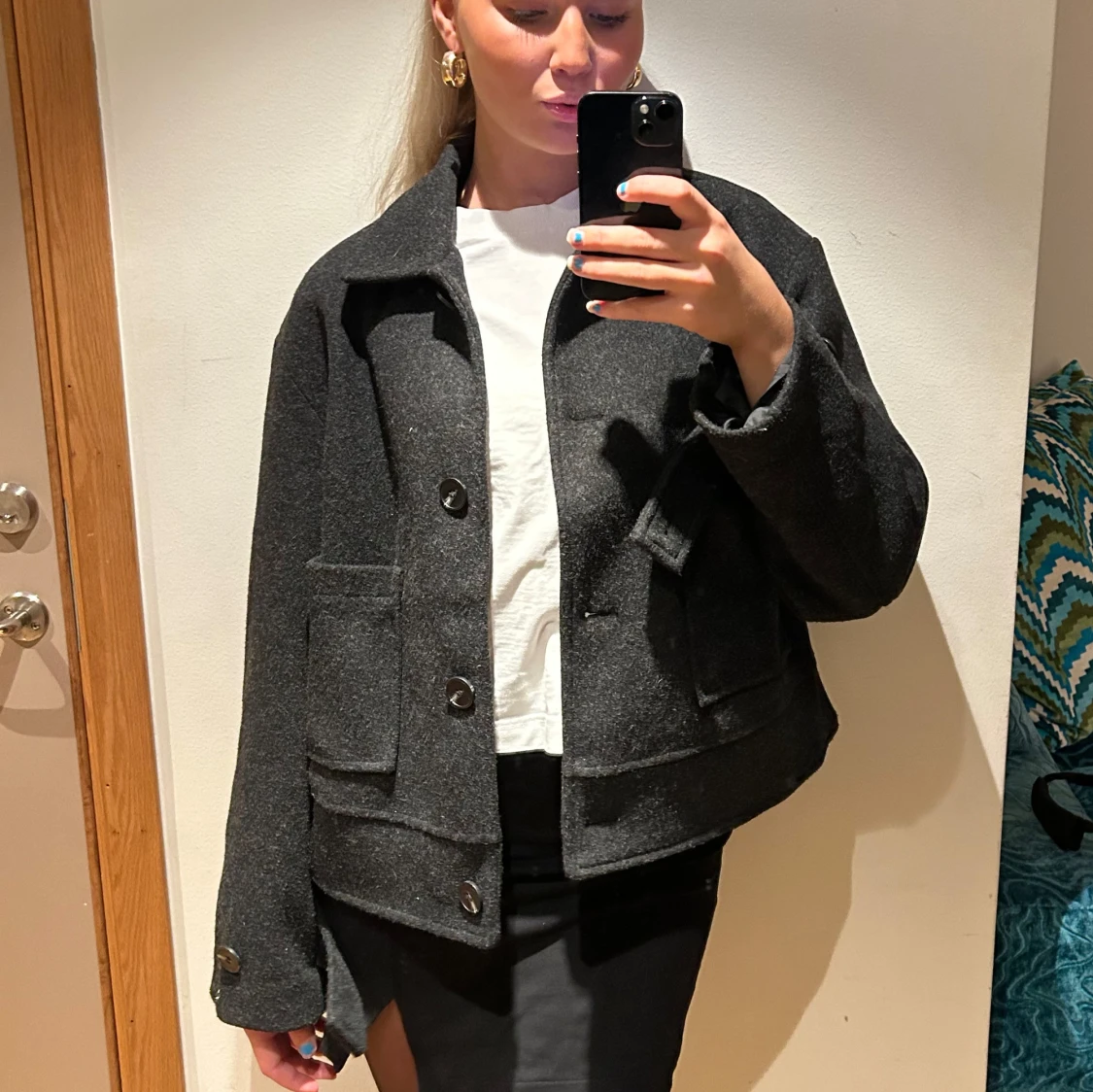 Mörkgrå kavajjacka