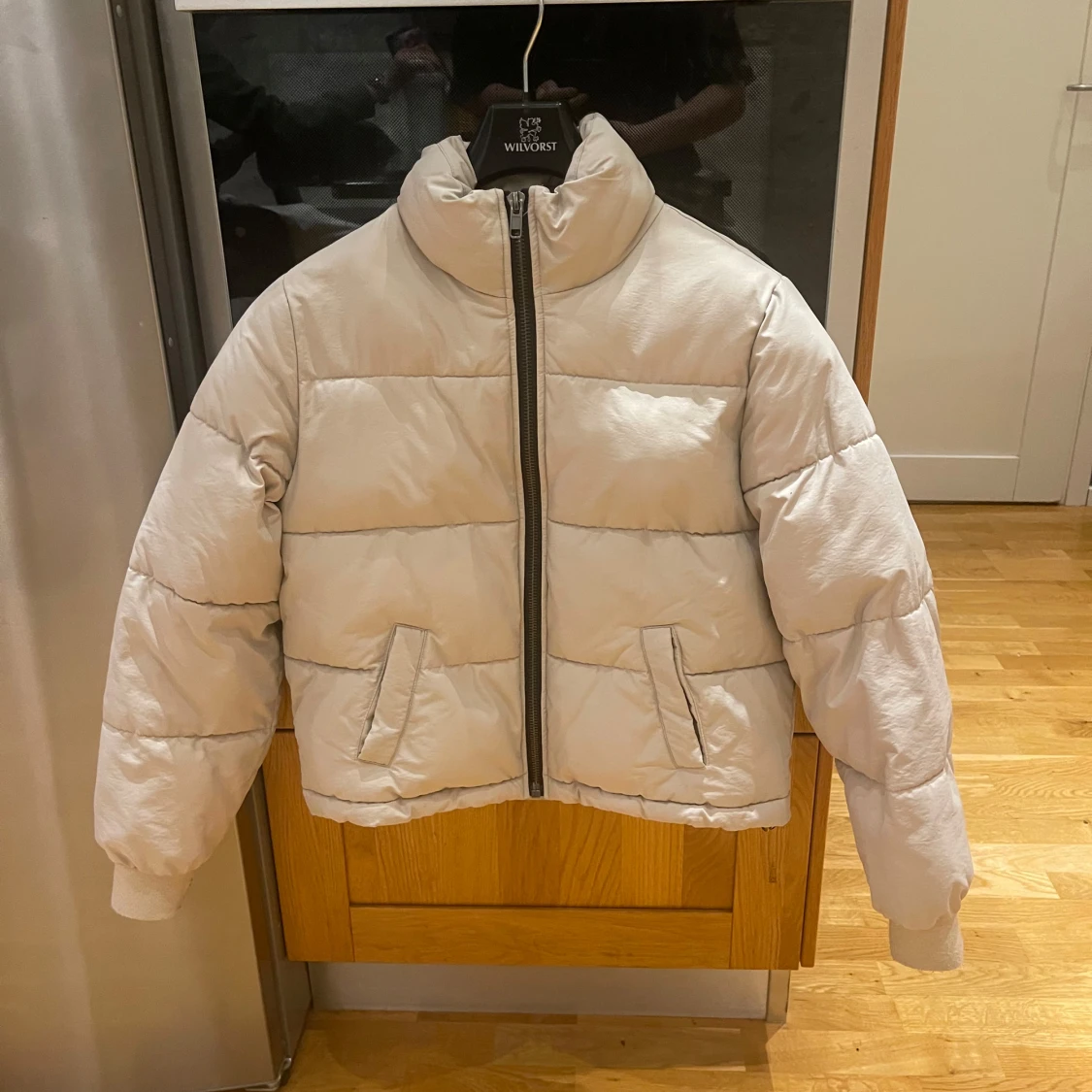 Beige pufferjacka från Object/ONLY
