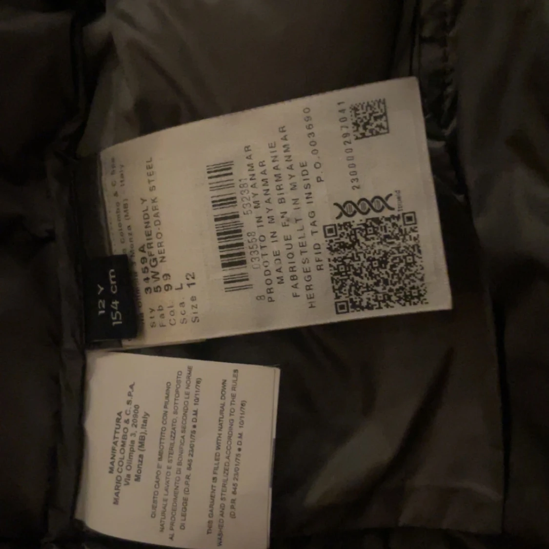 Svart dunjacka från Colmar - 93