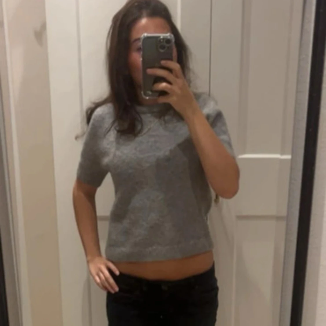Zara grå stickad tröja