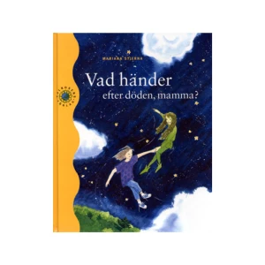 Vad händer efter döden, mamma? (inbunden) - En dag när hon sitter under sin gömmegran och gråter och längtar sträcks en grön hand ut från en springa i granens stam. Det är devan Pi, ett naturväsen som bor i granen, som kommer ut för att trösta henne. Hon vill gärna hjälpa Jonna att hitta sin mamma, och Jonna blir glad.  De far upp genom granstammen i hisnande fart och flyger ut i rymden precis som i Stålmannen. Sen bär det av uppför himlatrappan och så börjar äventyret. På varje trappavsats får de vara med om något spännande och lärorikt.  Kommer Jonna att hitta sin mamma till slut? Om författaren: Mariana Stjerna, som varit medial sedan barndomen, arbetade som språklärare ett antal år innan hon blev författare på heltid. Hon har skrivit flera andliga böcker, även barnböcker, och därutöver arbetat som medium, hållit föredrag om och haft kurser i andlig utveckling och gammal visdom. Idag lever hon ett mer tillbakadraget liv i Ludvika men ägnar sig fortfarande åt att skriva böcker.    Format Inbunden   Omfång 64 sidor   Språk Svenska   Förlag Solrosens förlag   Utgivningsdatum 1995-01-01   ISBN 9789188362063  