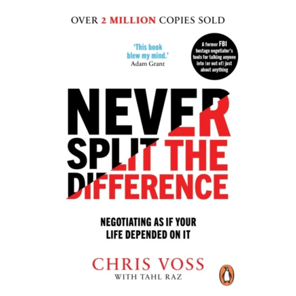 THE HUGE INTERNATIONAL BESTSELLERA former FBI hostage negotiator offers a new, field-tested approach to negotiating - effective in any situation. 'Riveting' Adam Grant'Stupendous' The Week'Brilliant' Guardian____________________________After a stint policing the rough streets of Kansas City, Missouri, Chris Voss joined the FBI, where his career as a kidnapping negotiator brought him face-to-face with bank robbers, gang leaders and terrorists. Never Split the Difference takes you inside his world of high-stakes negotiations, revealing the nine key principles that helped Voss and his colleagues succeed when it mattered the most - when people's lives were at stake. Rooted in the real-life experiences of an intelligence professional at the top of his game, Never Split the Difference will give you the competitive edge in any discussion.____________________________PRAISE FOR NEVER SPLIT THE DIFFERENCE'My pick for book of the year.' Forbes'Who better to learn [negotiation] from than Chris Voss, whose skills have saved lives and averted disaster?' Daily Mail'Filled with insights that apply to everyday negotiations.' Business Insider'It's rare that a book is so gripping and entertaining while still being actionable and applicable.' Inc.'A business book you won't be able to put down.' Fortune    Format Pocket   Omfång 288 sidor   Språk Engelska   Förlag Random House UK   Utgivningsdatum 2017-03-23   ISBN 9781847941497  . Böcker.