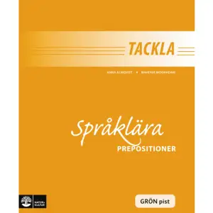 Häftena inom språklära är tänkta för elever som läser svenska som andraspråk. Där tränas bland annat prepositioner och partikelverb. Inom ordkunskap och läsförståelse passar häftena i den gröna pisten för andraspråksinlärare.      Format Häftad   Omfång 32 sidor   Språk Svenska   Förlag Natur & Kultur Läromedel   Utgivningsdatum 2008-03-11   Medverkande Mahiyar Moghadam   ISBN 9789127412170  