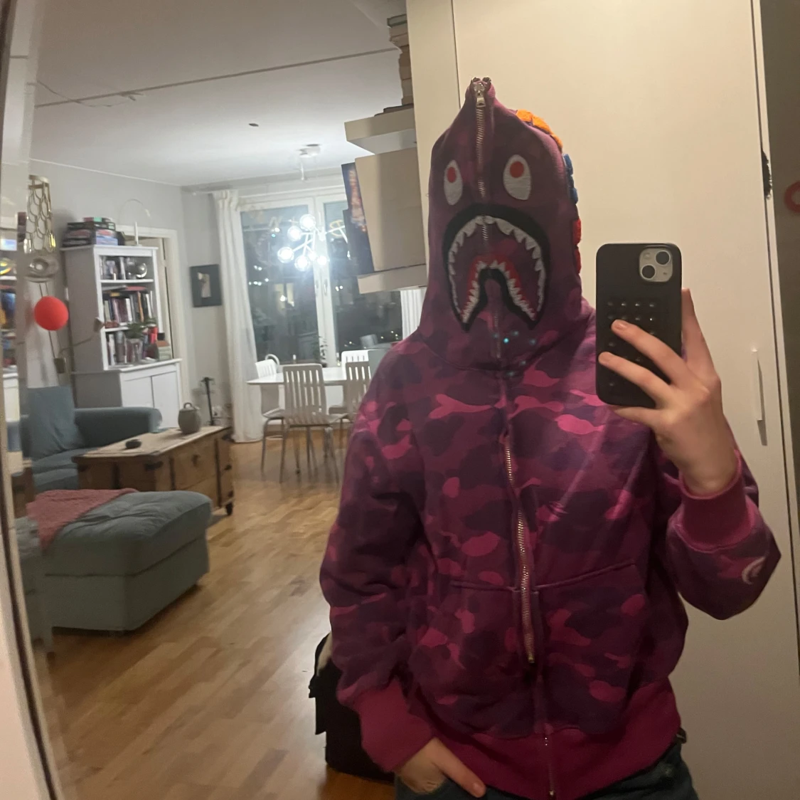 Lila camo hoodie BAPE - 91