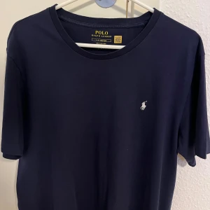 Ralph Lauren T-shirt  - Ralph Lauren T-shirt i nytt skick. Köpt på Careofcarl för 600 kr, men mitt pris ligger på endast 249. Går att förhandla, modellen på bilden är 185 cm lång och passar bra. 