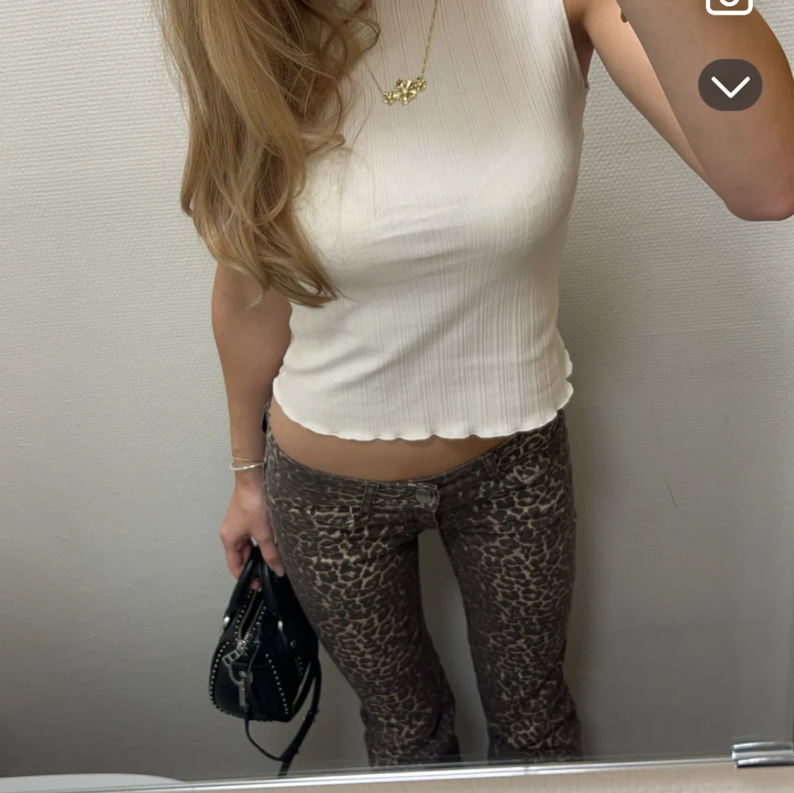 Trendiga leopard jeans - 93